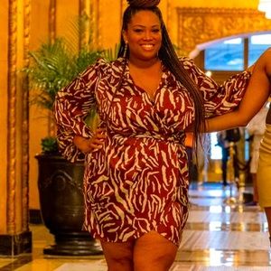 Animal Print Mini Dress